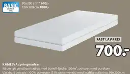 JYSK KAMELEVA springmadras tilbud