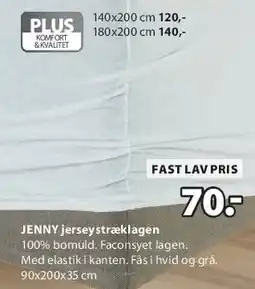 JYSK JENNY jersey-lagen tilbud