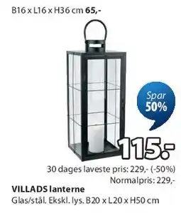 JYSK VILADS lanterne tilbud