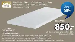 JYSK Gursken topmadras (DreamZone) tilbud