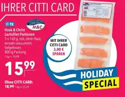 Citti Haak & Christ Lachsfilet-Portionen tilbud