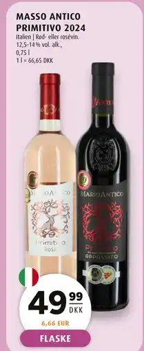 Scandinavian Park MASSO ANTICO PRIMITIVO 2024 tilbud
