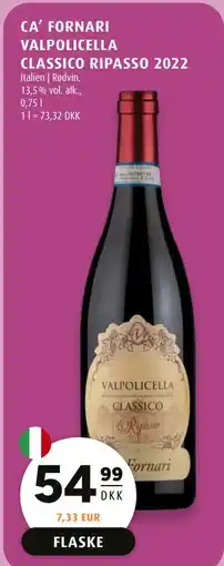 Scandinavian Park CA’ FORNARI VALPOLICELLA CLASSICO RIPASSO 2022 tilbud
