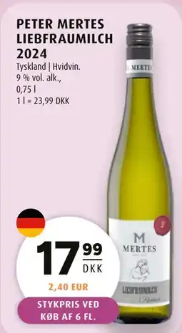 Scandinavian Park PETER MERTES LIEBFRAUMILCH 2024 tilbud