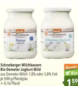Citti Schrozberger Milchbauern Bio Demeter Joghurt Mild tilbud