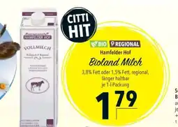 Citti Bioland Milch tilbud