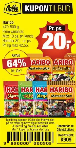 Calle Haribo tilbud