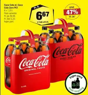 Calle Coca Cola el. Coca Cola Zero PET tilbud