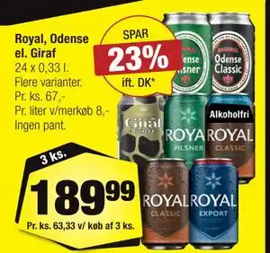 Calle Royal, Odense el. Giraf tilbud