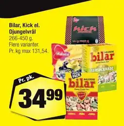Calle Bilar, Kick el. Djungelvrål tilbud