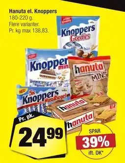 Calle Hanuta el. Knoppers tilbud