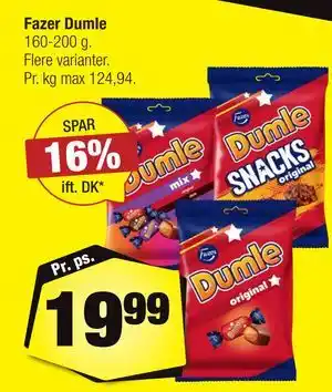 Calle Fazer Dumle tilbud