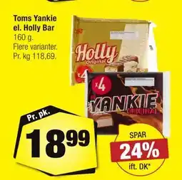 Calle Toms Yankie el. Holly Bar tilbud