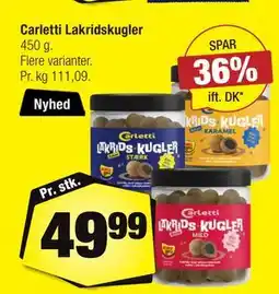 Calle Carletti Lakridskugler tilbud