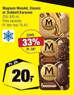 Calle Magnum Mandel, Classic el. Dobbelt Karamel tilbud