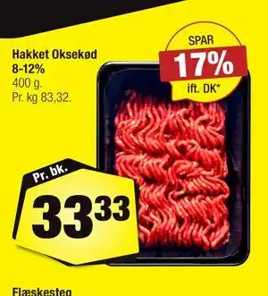 Calle Hakket Oksekød 8-12% tilbud