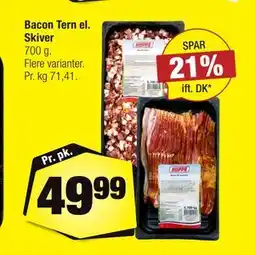 Calle Bacon Tern el. Skiver tilbud