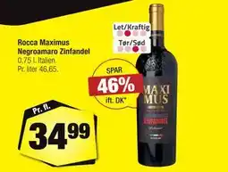 Calle Rocca Maximus Negroamaro Zinfandel tilbud