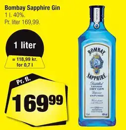Calle Bombay Sapphire Gin tilbud