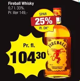 Calle Fireball Whisky tilbud