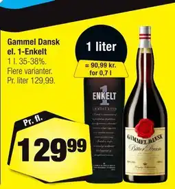 Calle Gammel Dansk el. 1-Enkelt tilbud