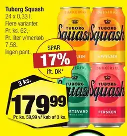 Calle Tuborg Squash tilbud