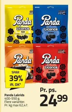 Fleggaard Panda Lakrids tilbud