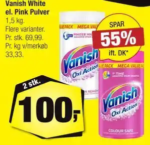 Calle Vanish White el. Pink Pulver tilbud