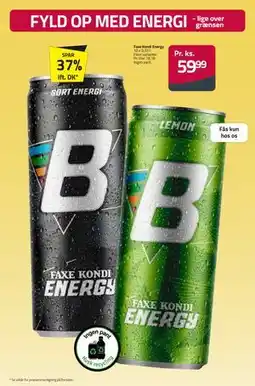 Fleggaard Faxe Kondi Energy tilbud