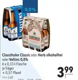 Citti Clausthaler Classic oder Herb alkoholfrei oder Veltins 0,0% tilbud