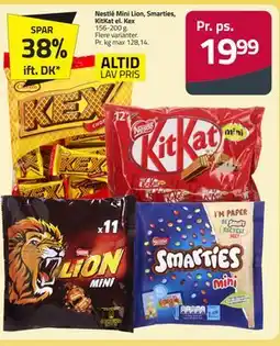 Fleggaard Nestlé Mini Lion, Smarties, KitKat el. Kex tilbud