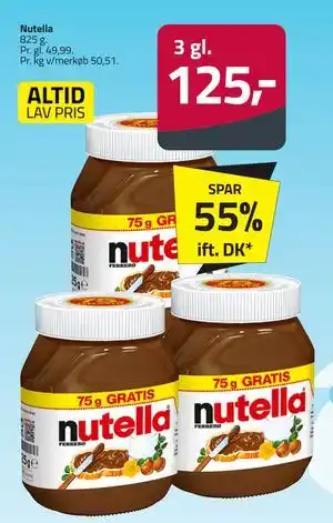 Fleggaard Nutella tilbud