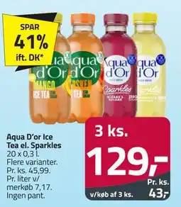 Fleggaard Aqua D’or Ice Tea el. Sparkles tilbud