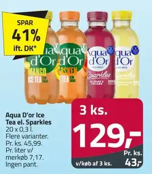Fleggaard Aqua D’or Ice Tea el. Sparkles tilbud