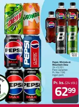 Fleggaard Pepsi, Mirinda el. Mountain Dew tilbud