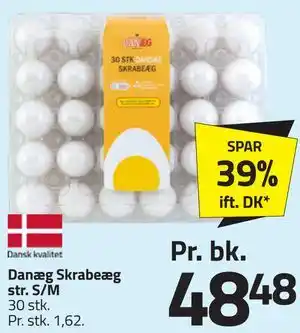 Fleggaard Danæg Skrabeæg str. S/M tilbud