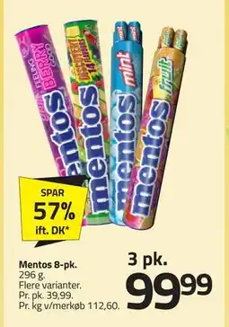 Fleggaard Mentos 8-pk tilbud