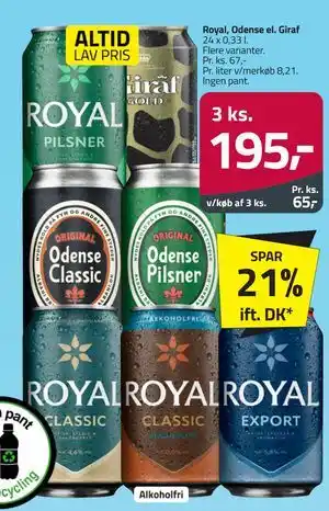 Fleggaard Royal, Odense el. Giraf tilbud