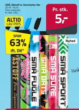 Fleggaard SMÅ, Råstoff el. Sismofytter Rør tilbud
