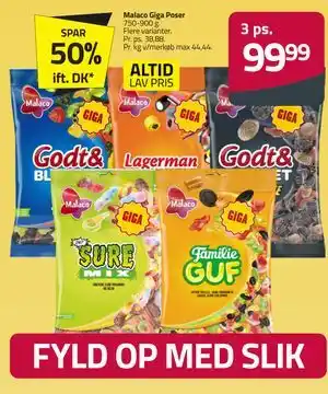 Fleggaard Malaco Giga Poser tilbud