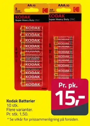 Fleggaard Kodak Batterier tilbud