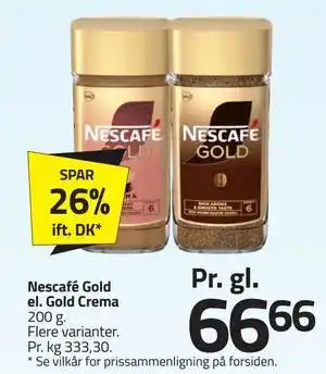 Fleggaard Nescafé Gold el. Gold Crema tilbud
