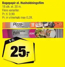 Calle Bagepapir el. Husholdningsfilm tilbud