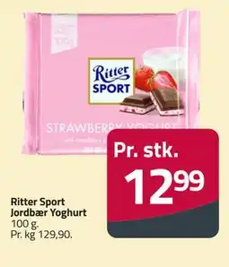 Fleggaard Ritter Sport Jordbær Yoghurt tilbud