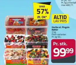 Fleggaard Haribo el. Pingvin Bøtter tilbud