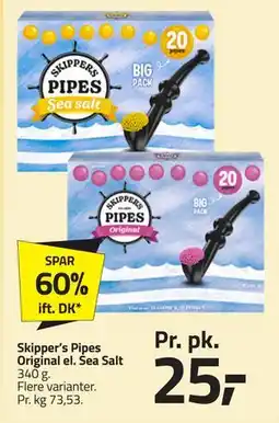 Fleggaard Skipper’s Pipes Original el. Sea Salt tilbud