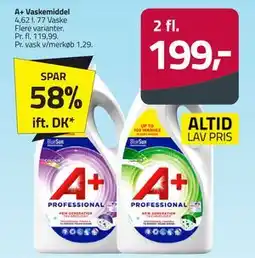 Fleggaard A+ Vaskemiddel tilbud