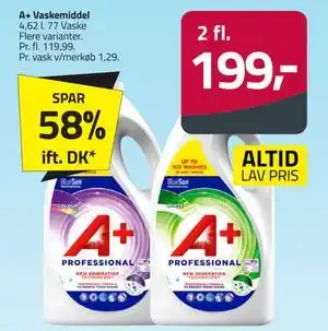Fleggaard A+ Vaskemiddel tilbud