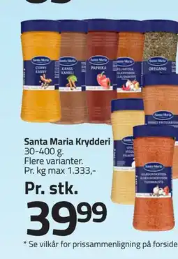 Fleggaard Santa Maria Krydderi tilbud