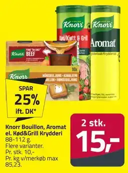 Fleggaard Knorr Bouillon, Aromat el. Kød&Grill Krydderi tilbud